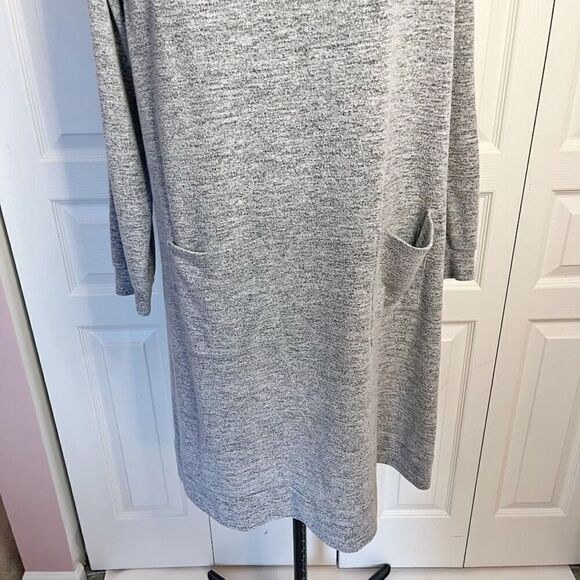 Soft Surrounding Brianne Sweater Cowl Neck Long Sleeve Patch Pocket Dress - Picture 9 of 14